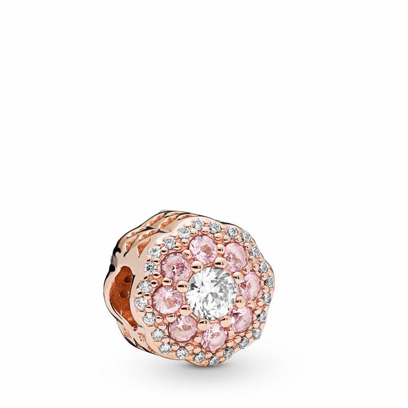 Pandora Pink Sparkle Flower Charm Egypt JT2876019